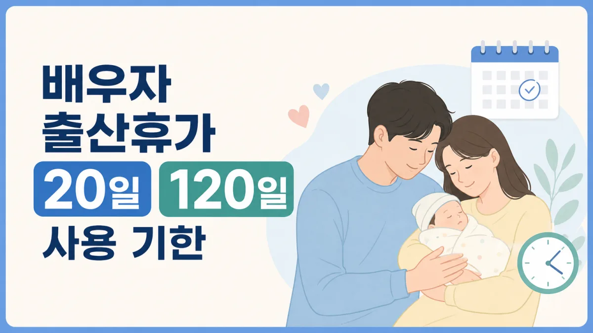 배우자 출산휴가 20일, 120일 지나면 못 쓰는 이유