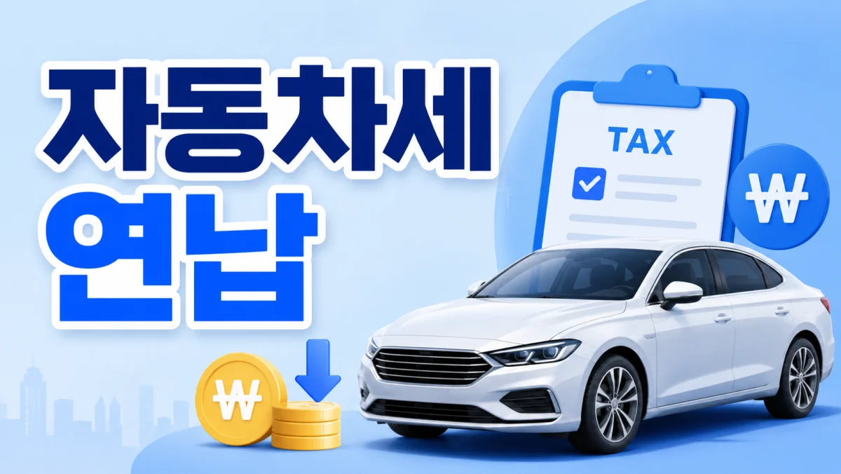 [2026 최신] 자동차세 9월 연납 신청 총정리 (신청기간·할인율)