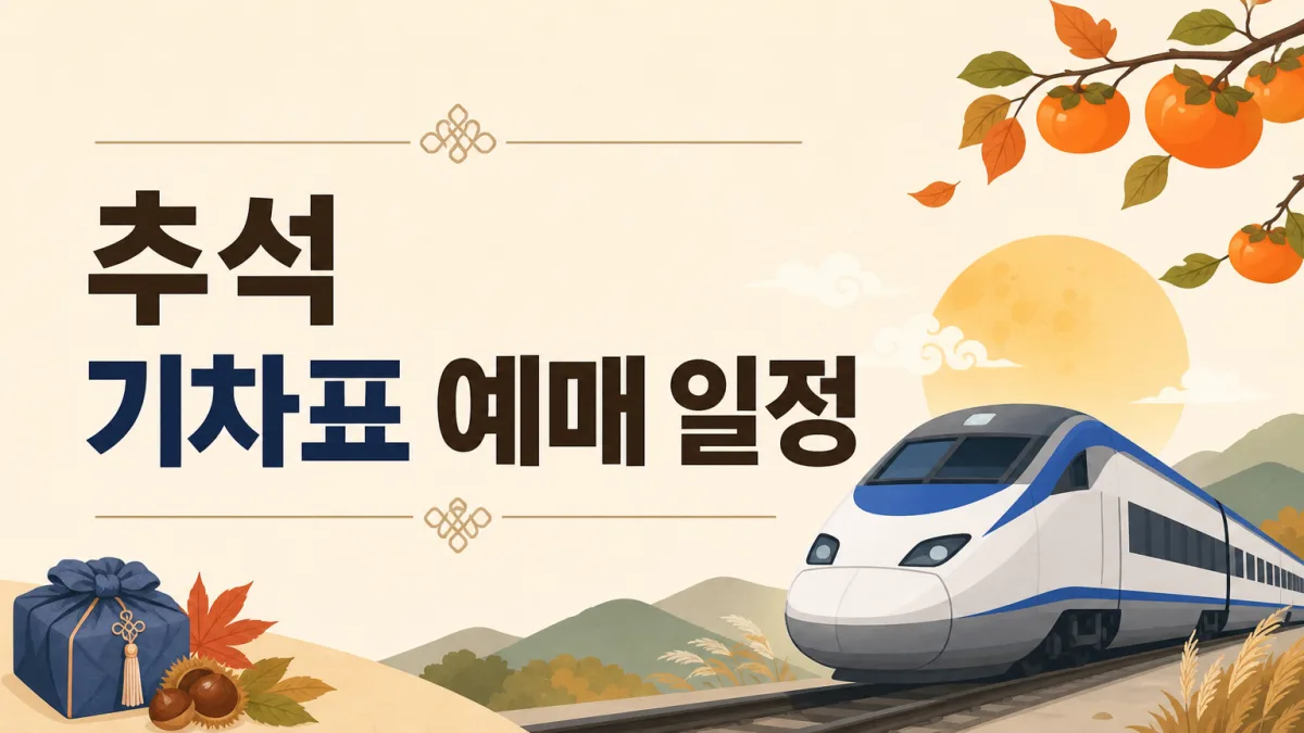 추석 기차표 예매 9월 3일 시작, KTX와 SRT 통합 후 달라진 것