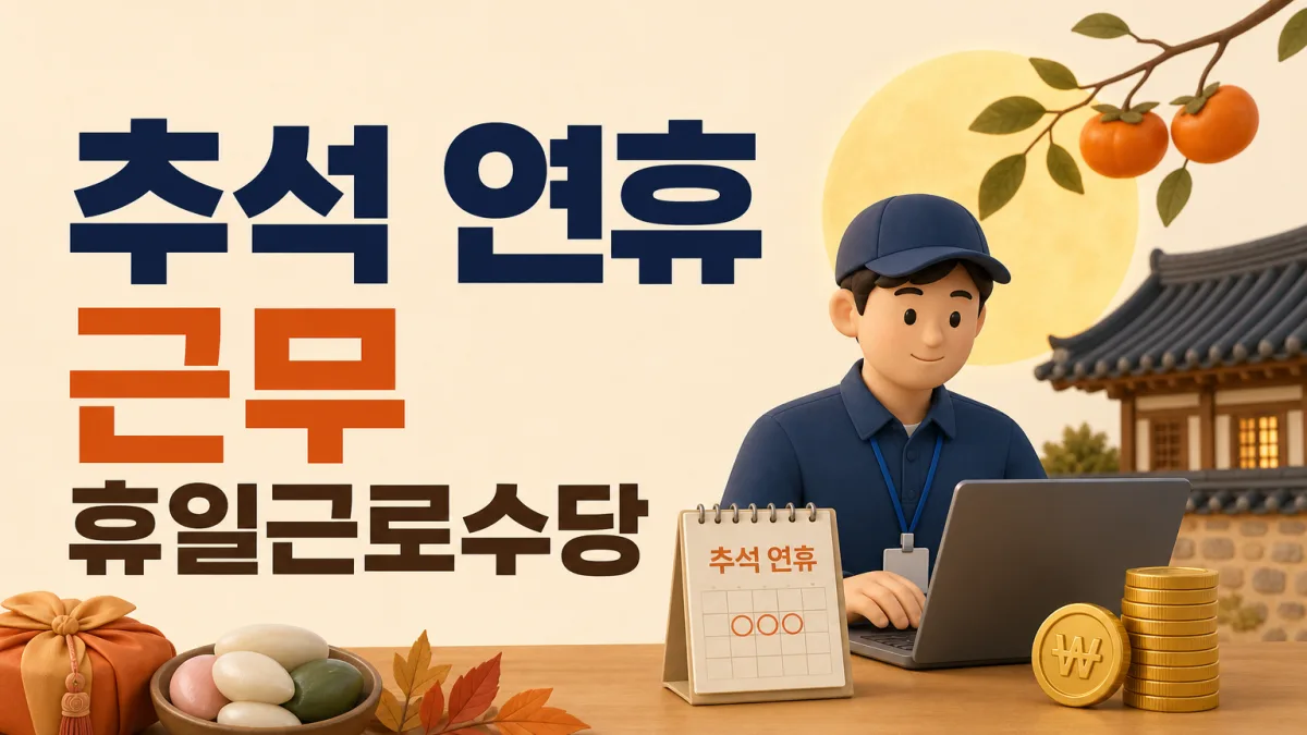 추석 연휴 근무 수당, 5인 미만이면 계산이 달라집니다