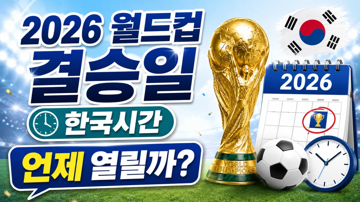 2026 월드컵 결승일, 한국 시간 언제 열릴까
