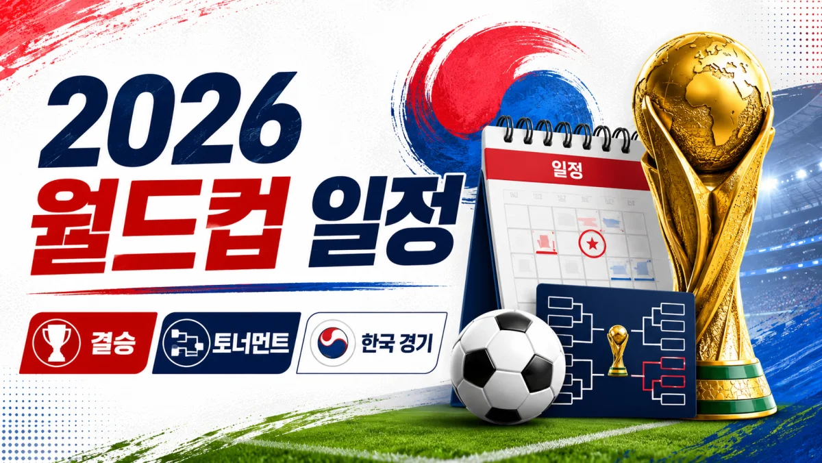 2026 월드컵 결승 일정, 토너먼트 전체 일정과 한국 경기 정리