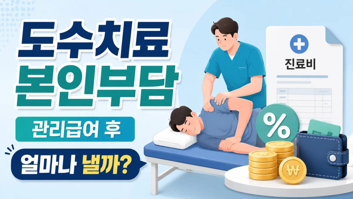 도수치료 본인부담, 관리급여 시행 후 얼마나 낼까