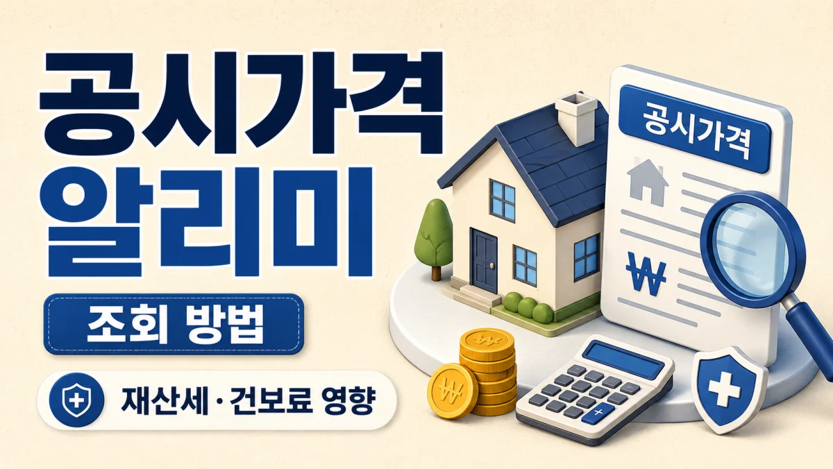 공시가격 알리미 조회 방법, 재산세·건보료 영향까지 한번에 정리