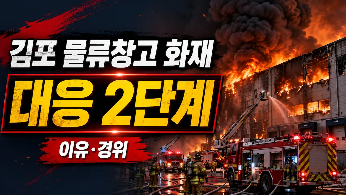 김포 물류창고 화재, 소방 대응 2단계 발령 이유와 경위