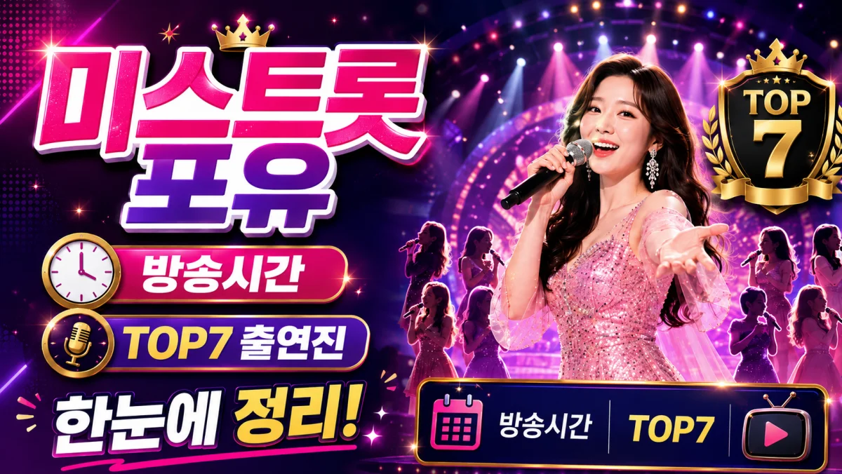 미스트롯 포유, 방송시간부터 TOP7 출연진까지 한눈에 정리