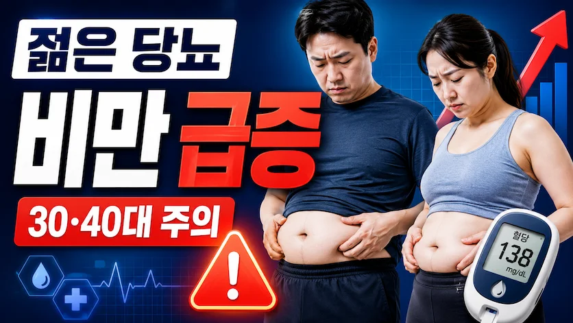 젊은 당뇨 환자 비만 비율 급증, 30·40대가 조심해야 할 신호