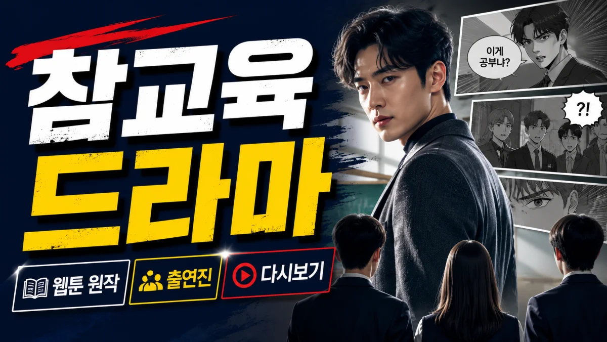 참교육 드라마 다시보기, 웹툰 원작부터 출연진까지 총정리