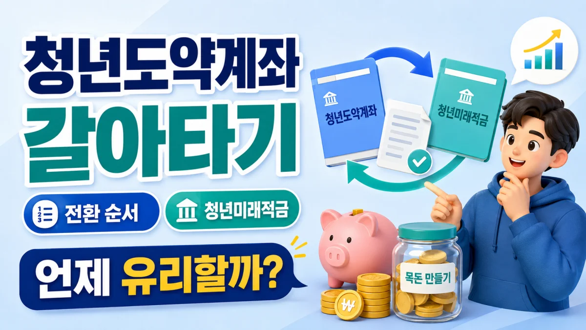 청년도약계좌 갈아타기, 청년미래적금 전환 순서와 유리한 경우