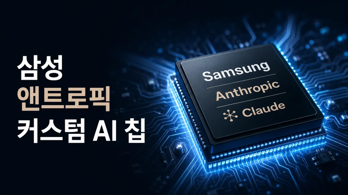 삼성전자, 앤트로픽 클로드 칩 만드나, 2나노 커스텀 AI 칩 논의