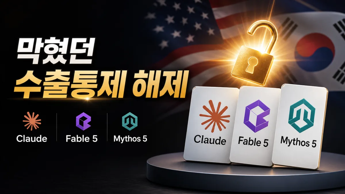 미국이 막았던 클로드 페이블 5·미토스 5, 수출통제 풀려 오늘 복원